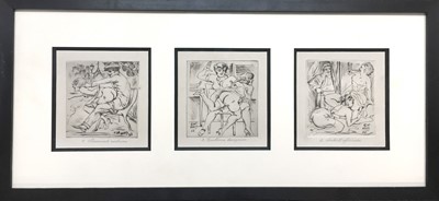 Lot 1037 - SIX EROTIC ETCHINGS