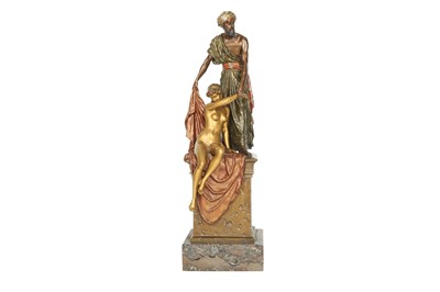 Lot 831 - AN EARLY 20TH CENTURY AUSTRIAN COLD-PAINTED BRONZE