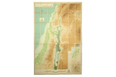 Lot 882 - MAP OF WESTERN PALESTINE, BY C.R. CONDER R.E. KITCHNER