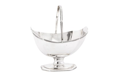 Lot 289 - A George III sterling silver sugar basket, London 1792 by Charles Chesterman II