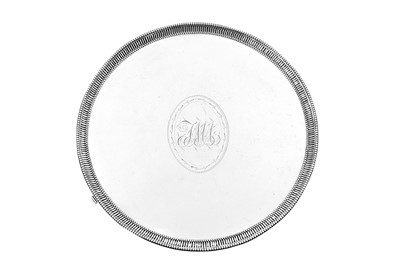 Lot 291 - A George III sterling silver salver, London 1781 by Richard Rugg