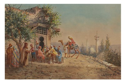Lot 829 - LEONARDO DE MANGO (ITALIAN 1843 - 1930)