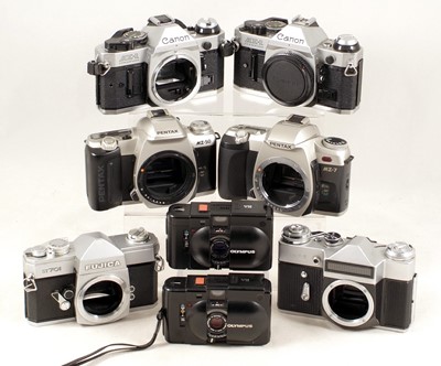Lot 12 - Olympus XA Compacts & Others for SPARES or REPAIRS