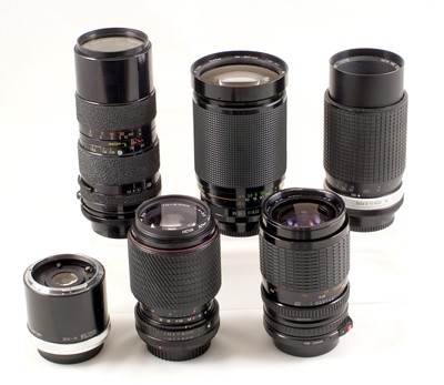 Lot 393 - Vivitar& Other Canon FD Fit Zoom Lenses.