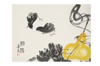 Lot 487 - SHOUKUN. Chickens.