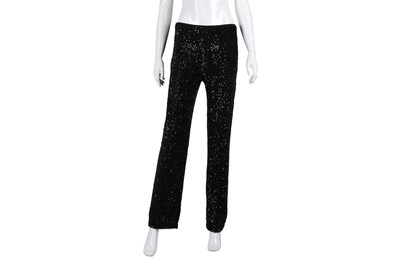 Lot 677 - Luca Luca Black Embellished Trouser - Size 42