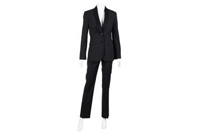 Lot 660 - Dolce & Gabbana Black Pinstripe Trouser Suit - Size 40