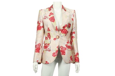 Lot 602 - Dolce & Gabbana Floral Brocade Jacket - Size 40