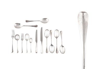 Lot 246 - A cased Elizabeth II sterling silver canteen Sheffield 1969 by C&W (untraced)