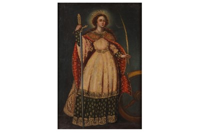 Lot 65 - POSSIBLY ITALIAN OR CUSCO SCHOOL (19TH CENTURY)