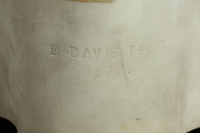 Lot 1 - D. DAVIS (ENGLISH, 19TH CENTURY): A LATE 19TH CENTURY MARBLE BUST OF CHARITY DATED 1878