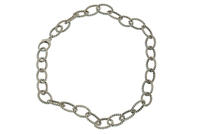 Lot 45 - A SILVER NECKLACE, BY TIFFANY & CO.