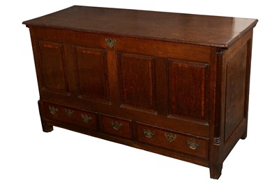 Lot 138 - A LATE 17TH CENTURY ENGLISH OAK MULE CHEST