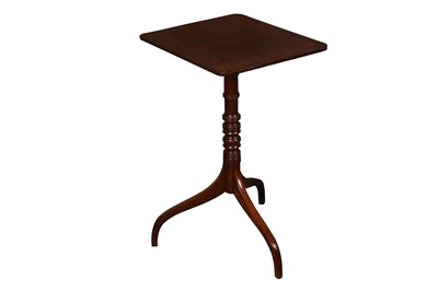 Lot 163 - A GEORGE IV MAHOGANY TRIPOD TABLE