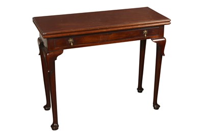 Lot 143 - A GEORGE II CUBAN MAHOGANY TEA TABLE