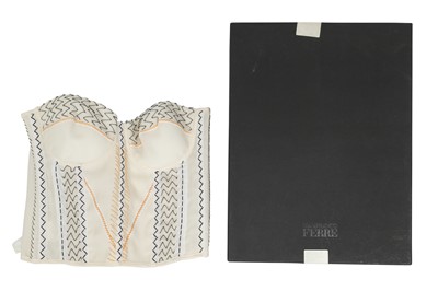 Lot 650 - Gianfranco Ferre Cream Stitch Corset - Size 40