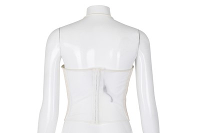 Lot 650 - Gianfranco Ferre Cream Stitch Corset - Size 40