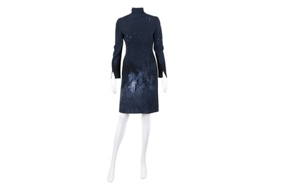 Lot 614 - Akris Navy Lioness Under Starry Sky Dress