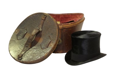 Lot 175 - A BLACK TOP HAT BY JOSEPH POTTER