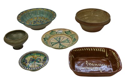 Lot 185 - A LARGE POTTERY BOWL,MOROCCAN, 20TH CENTURY