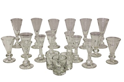 Lot 173 - A SET OF SIX TALL GLASSES