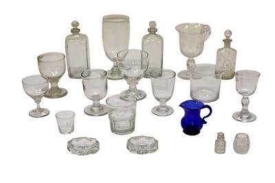 Lot 174 - A GLASS CELERY VASE,  19TH CENTURY