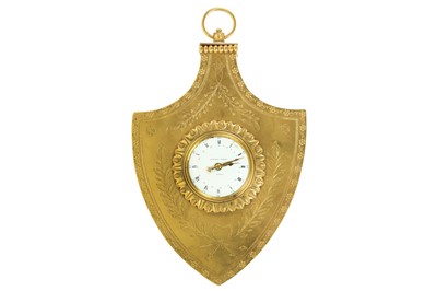 Lot 299A - AN 18TH CENTURY AND LATER GEORGE III GILT BRONZE SEDAN TYPE CLOCK SIGNED EARDLEY NORTON