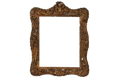 Lot 179 - AN ENGLISH 18TH CENTURY VENETIAN STYLE GILTWOOD CARVED SANSOVINO FRAME
