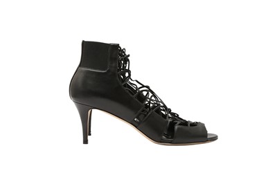 Lot 559 - Jimmy Choo Black Myrtle 65 Sandal - Size 38