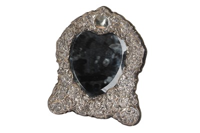 Lot 3 - A SILVER DRESSING TABLE MIRROR