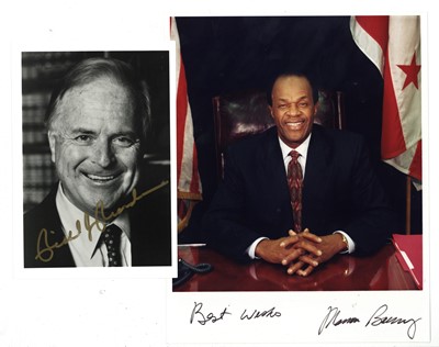 Lot 1642 - American Politicians.- Marion Barry Jr & Richard Riordan