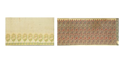 Lot 14 - A JAMAVAR SHAWL AND A  PALLU FRAGMENT