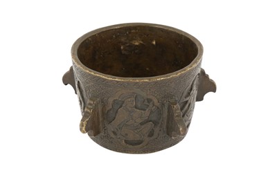 Lot 156 - A MINIATURE MEDICAL BRONZE MORTAR