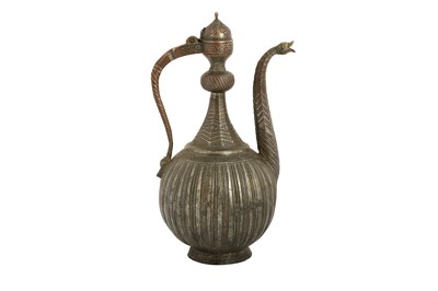 Lot 200 - A TINNED COPPER EWER