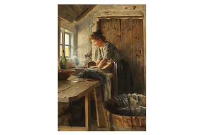 Lot 375 - PEDER MONSTED (DANISH 1859-1941)