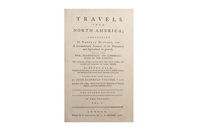 Lot 1144 - Kalm. Travels into North America. 1772
