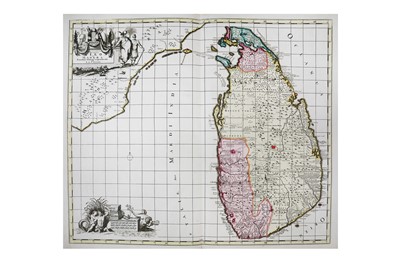 Lot 1173 - Sri Lanka & India.- Ottens (Reiner & Joshua) Insula Ceilon et Madura