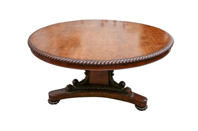Lot 11 - A SCOTTISH GEORGE IV MAHOGANY CENTRE TABLE IN THE MANNER OF WILLIAM TROTTER