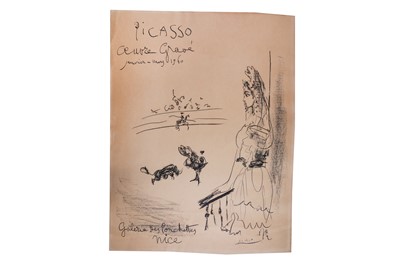 Lot 1214 - Picasso (Pablo) Femme au balcon, Affiche Oeuvre Gravé