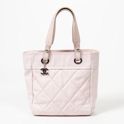 Lot 28 - Chanel Pink Quilted Paris Biarritz Zip Tote