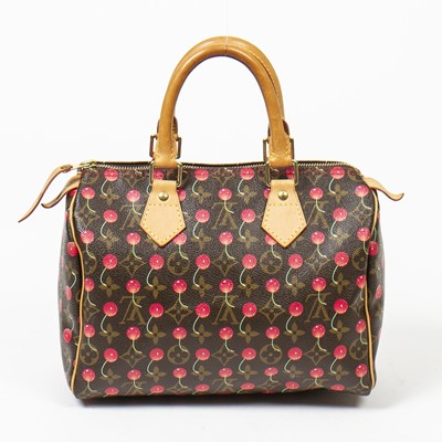 Lot 5 - Louis Vuitton Takashi Murakami Cerises Speedy 25