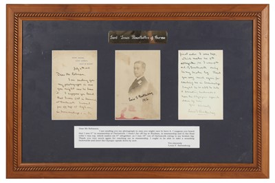 Lot 1297 - Battenberg, Prince Louis of [Louis Mountbatten of Burma]