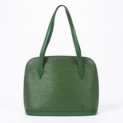 Lot 94 - Louis Vuitton Green Epi Lussac Shoulder Bag