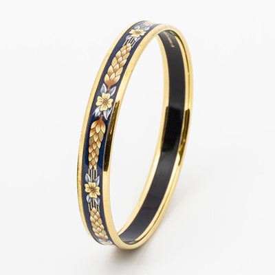 Lot 89 - Hermes Blue Flower Motif Bangle