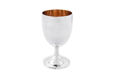 Lot 337 - A Victorian Irish sterling silver goblet, Dublin 1868 by John Smyth