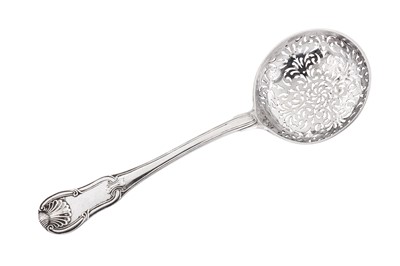 Lot 132 - A Louis XV late 18th century French provincial silver sugar sifter, Brest 1773 by Guillaume - Marie Le Stum (1727- circa 1785)