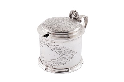 Lot 347 - A Victorian sterling silver mustard pot, London 1860 by Edward & John Barnard