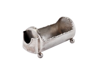 Lot 63 - An Edwardian sterling silver combination cigarette dish and vesta, Birmingham 1905 by Alexander Clark