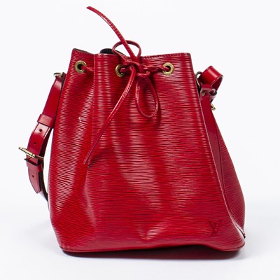 Lot 7 - Louis Vuitton Red Epi Noe PM