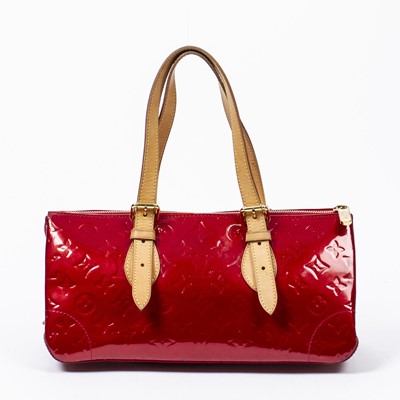 Lot 6 - Louis Vuitton Red Monogram Vernis Rosewood Shoulder Bag